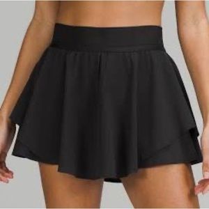 Lululemon Court Rival Skirt - Black - Size 8